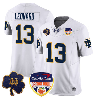 Notre Dame Fighting Irish  2024 Orange Bowl Jersey - All Stitched