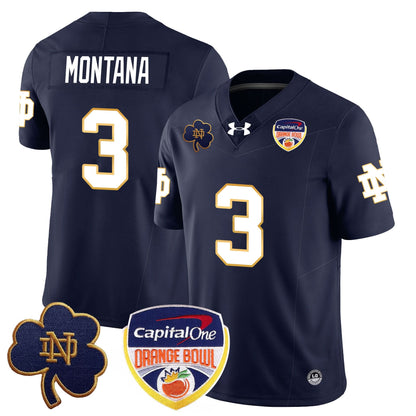 Notre Dame Fighting Irish  2024 Orange Bowl Jersey - All Stitched