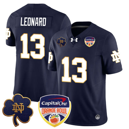 Notre Dame Fighting Irish  2024 Orange Bowl Jersey - All Stitched