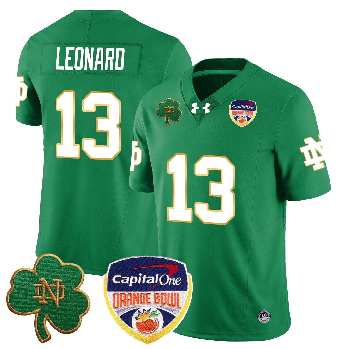 Notre Dame Fighting Irish  2024 Orange Bowl Jersey - All Stitched