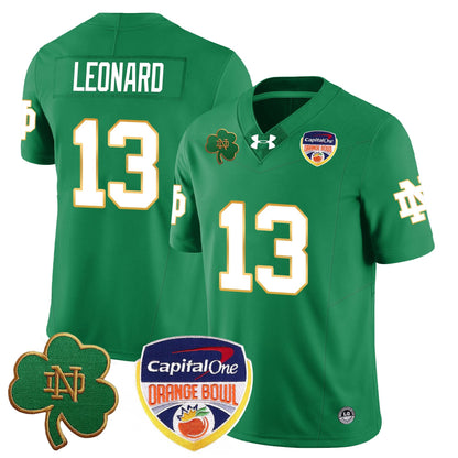 Notre Dame Fighting Irish  2024 Orange Bowl Jersey - All Stitched