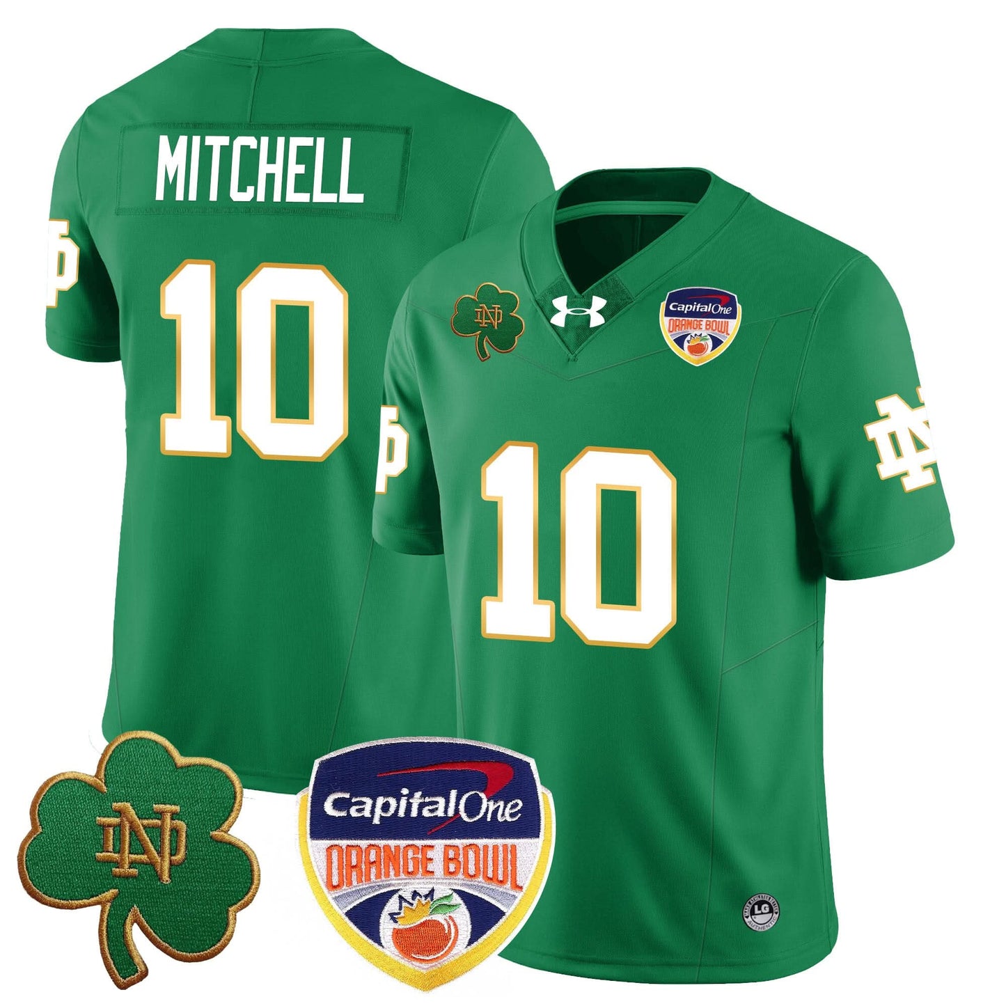 Notre Dame Fighting Irish  2024 Orange Bowl Jersey - All Stitched