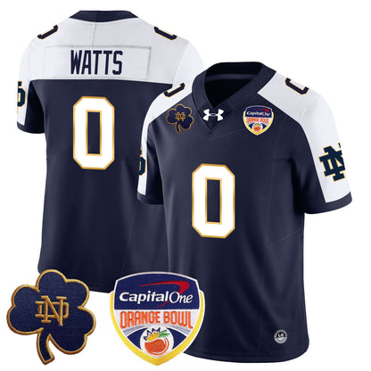 Notre Dame Fighting Irish  2024 Orange Bowl Jersey - All Stitched
