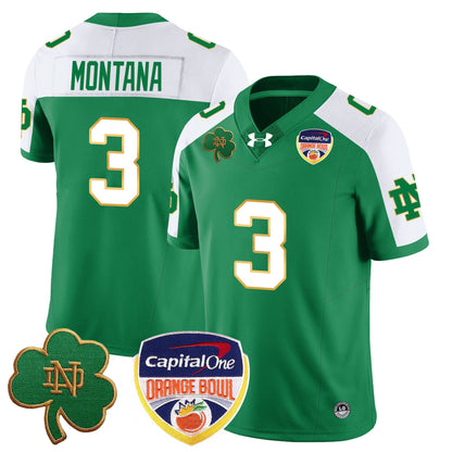 Notre Dame Fighting Irish  2024 Orange Bowl Jersey - All Stitched