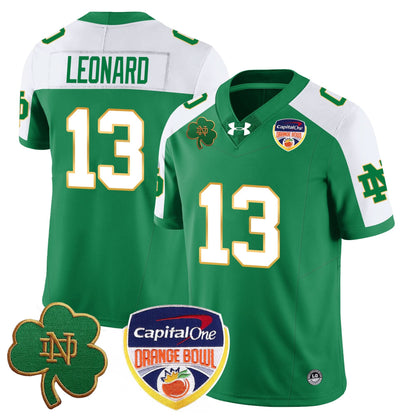 Notre Dame Fighting Irish  2024 Orange Bowl Jersey - All Stitched