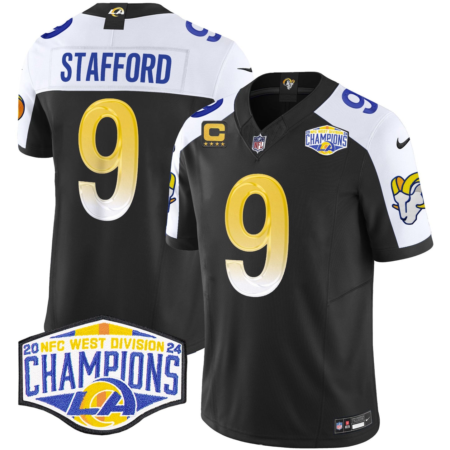 Los Angeles Rams 2024 NFC West Division Champions Vapor Limited Jersey - All Stitched