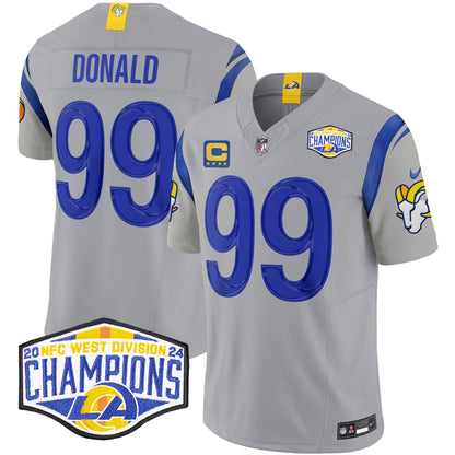 Los Angeles Rams 2024 NFC West Division Champions Vapor Limited Jersey - All Stitched