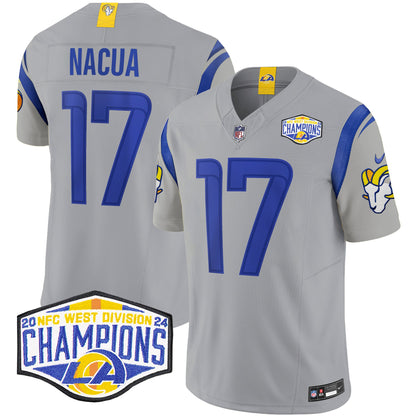 Los Angeles Rams 2024 NFC West Division Champions Vapor Limited Jersey - All Stitched