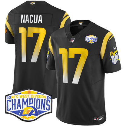 Los Angeles Rams 2024 NFC West Division Champions Vapor Limited Jersey - All Stitched