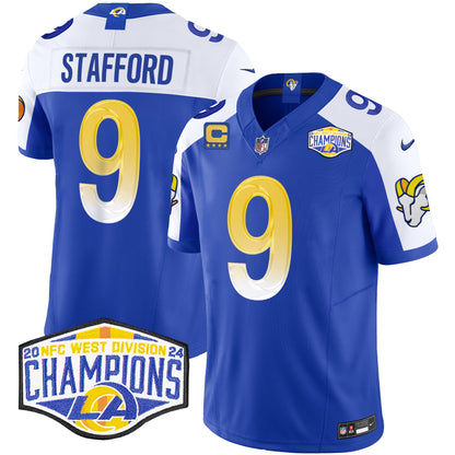 Los Angeles Rams 2024 NFC West Division Champions Vapor Limited Jersey - All Stitched