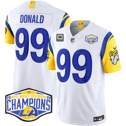 Los Angeles Rams 2024 NFC West Division Champions Vapor Limited Jersey - All Stitched