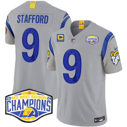 Los Angeles Rams 2024 NFC West Division Champions Vapor Limited Jersey - All Stitched