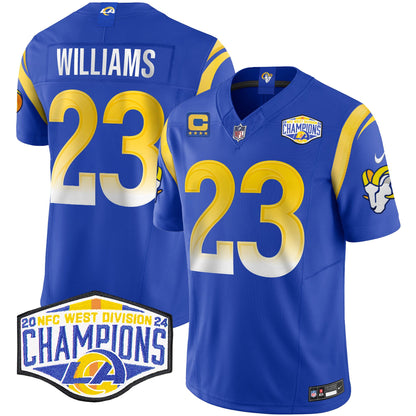 Los Angeles Rams 2024 NFC West Division Champions Vapor Limited Jersey - All Stitched