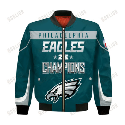 Philadelphia Eagles 2X Super Bowl Champions Style 2024 Bomber Jacket