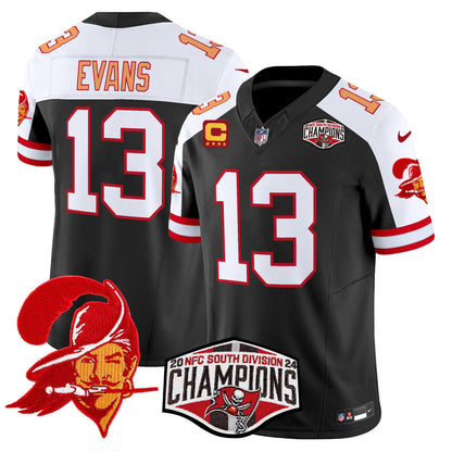 Tampa Bay Buccaneers Creamsicle 2024 NFC South Division Champions Patch Vapor Limited Jersey - All Stitched