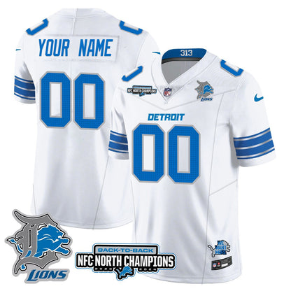 Custom Gender/Name Detroit Lions 2024 NFC North Champions Gold Jersey N3 - All Stitched