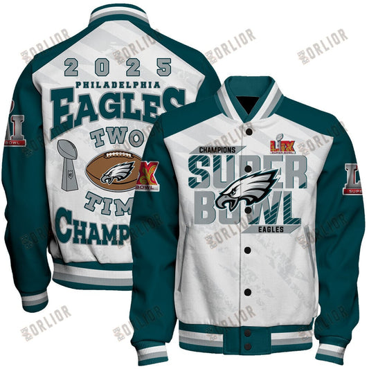 Philadelphia Eagles Super Bowl LIX Champions The King Of The Field Varsity Jacket