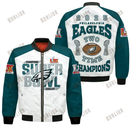 Philadelphia Eagles Super Bowl LIX Champions The King Of The Field Bomber Jacket