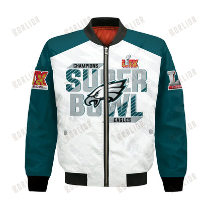 Philadelphia Eagles Super Bowl LIX Champions The King Of The Field Bomber Jacket