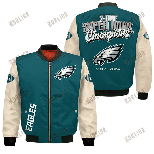 Philadelphia Eagles Super Bowl LIX Champions Where Champions Are Made Bomber Jacket