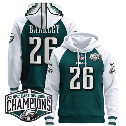 Eagles 2024 NFC East Division Champions Patch Pullover Hoodie - All Stitched