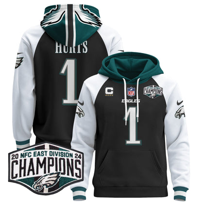 Eagles 2024 NFC East Division Champions Patch Pullover Hoodie - All Stitched