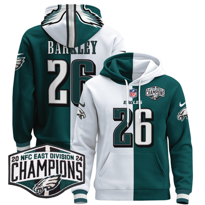 Eagles 2024 NFC East Division Champions Patch Pullover Hoodie - All Stitched