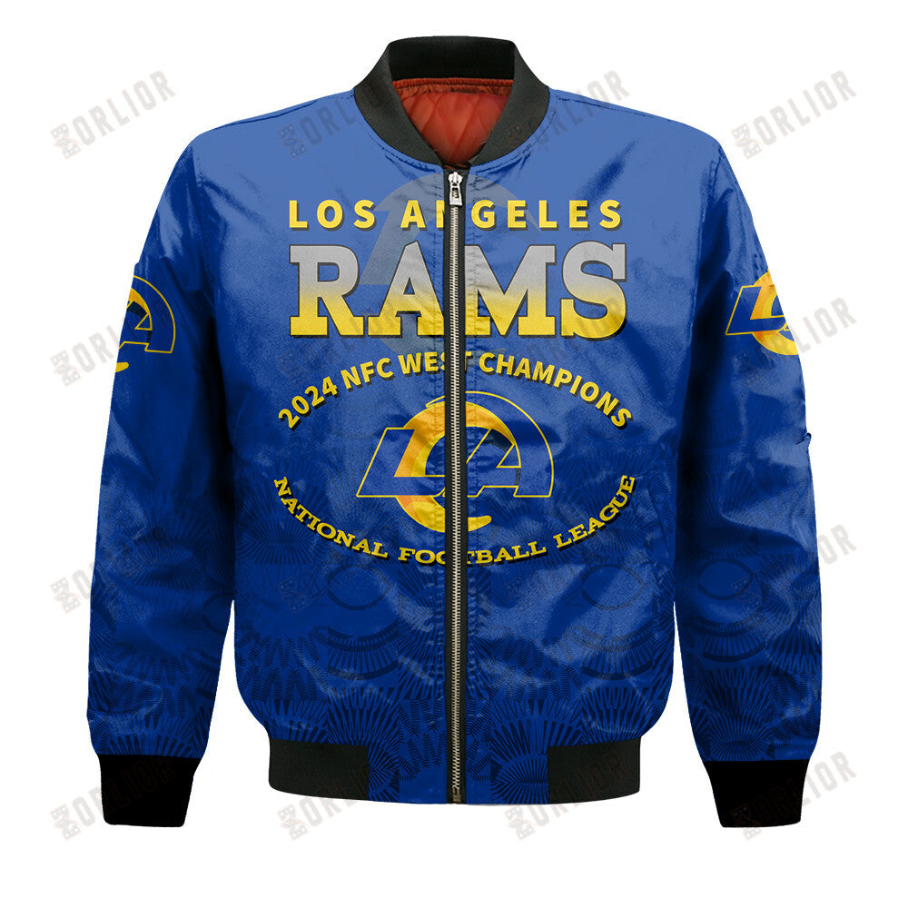 Los Angeles Rams NFC West Champions 2024 A Legend Is Being Written Bomber Jacket