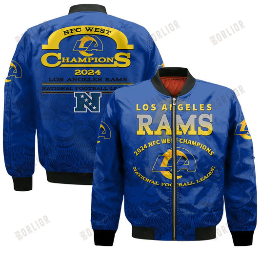 Los Angeles Rams NFC West Champions 2024 A Legend Is Being Written Bomber Jacket