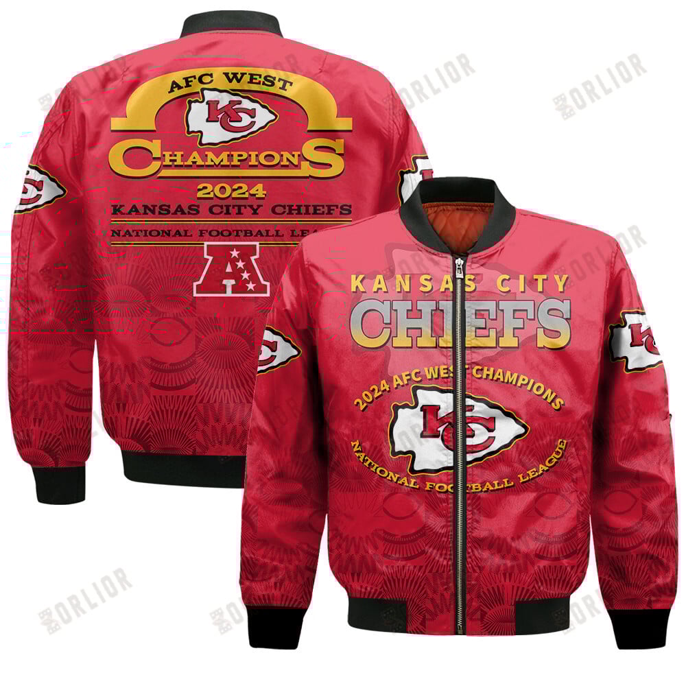 Kansas City Chiefs AFC West Champions 2024 A Legend Is Being Written Bomber Jacket