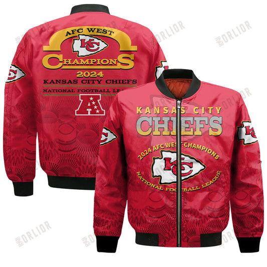 Kansas City Chiefs AFC West Champions 2024 A Legend Is Being Written Bomber Jacket