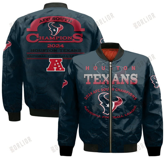 Houston Texans AFC South Champions 2024 A Legend Is Being Written Bomber Jacket