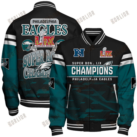 Philadelphia Eagles Super Bowl LIX Champions 2024 Varsity Jacket