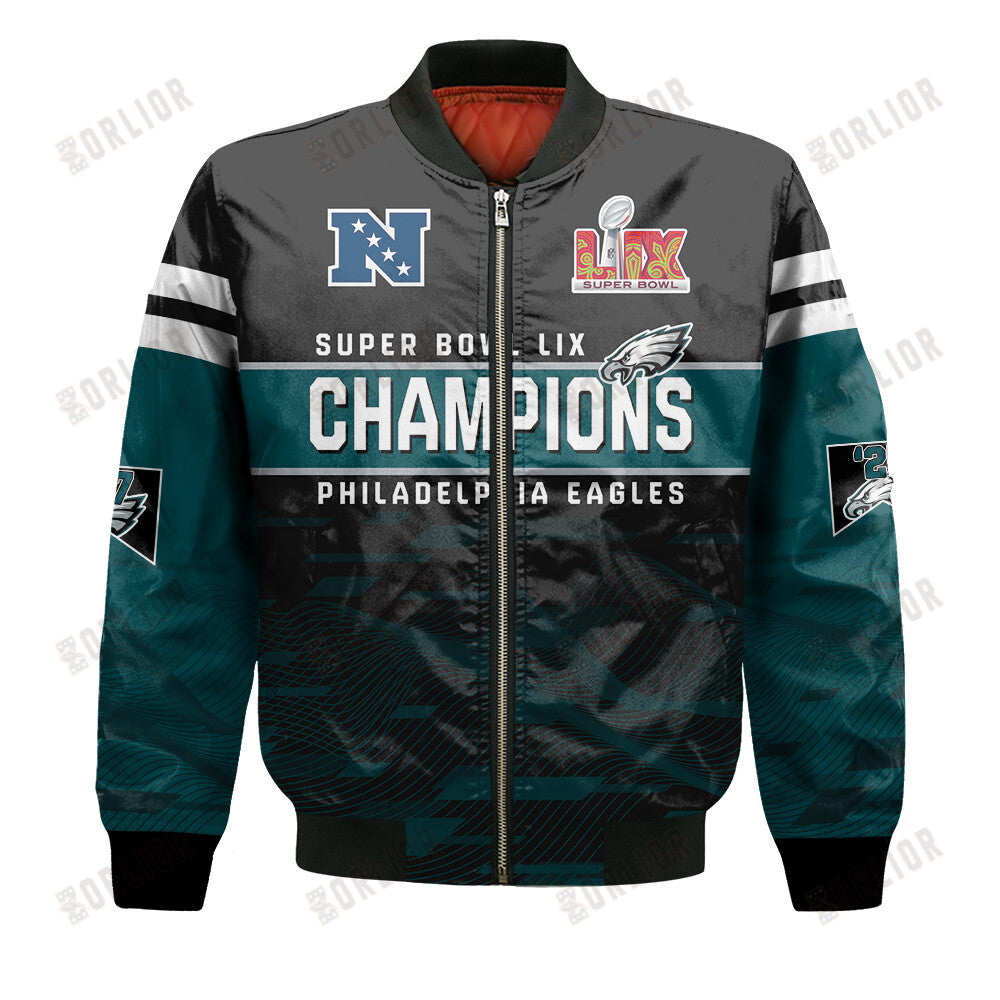 Philadelphia Eagles Super Bowl LIX Champions 2024 Bomber Jacket