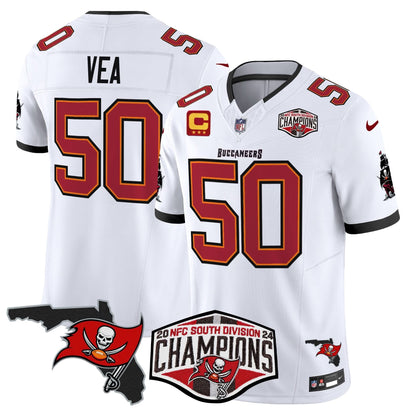 Buccaneers 2024 NFC South Division Champions Patch Vapor Limited Jersey - All Stitched
