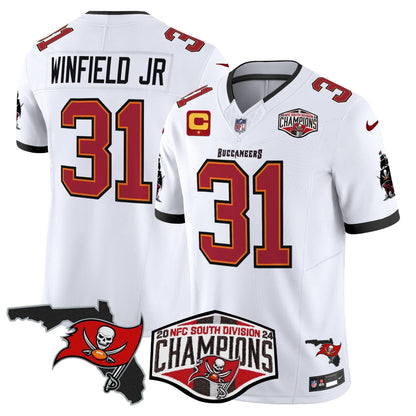 Buccaneers 2024 NFC South Division Champions Patch Vapor Limited Jersey - All Stitched