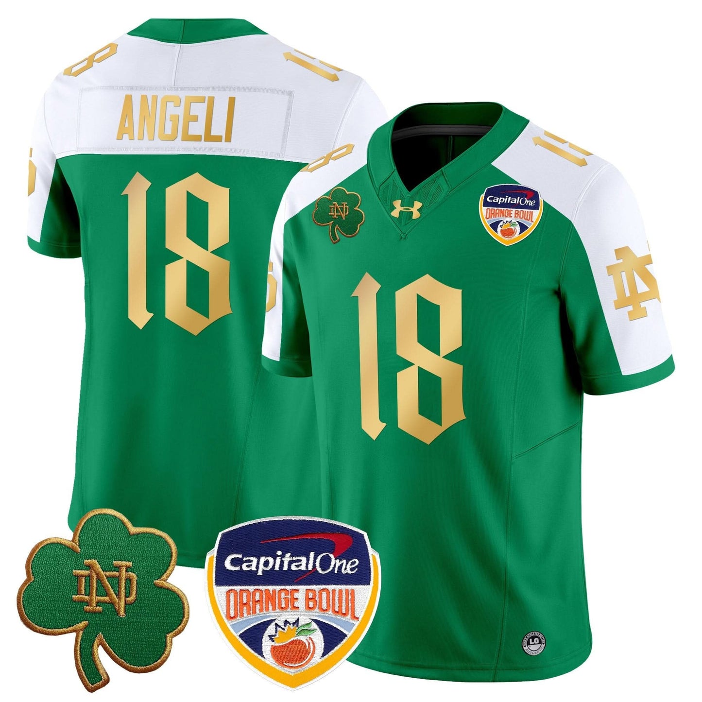 Notre Dame Fighting Irish 2024 Orange Bowl Patch Vapor Limited Jersey V2 - All Stitched