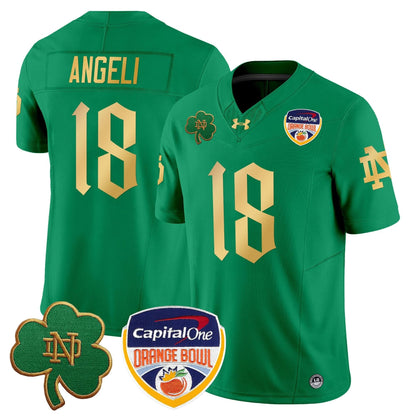 Notre Dame Fighting Irish 2024 Orange Bowl Patch Vapor Limited Jersey V2 - All Stitched