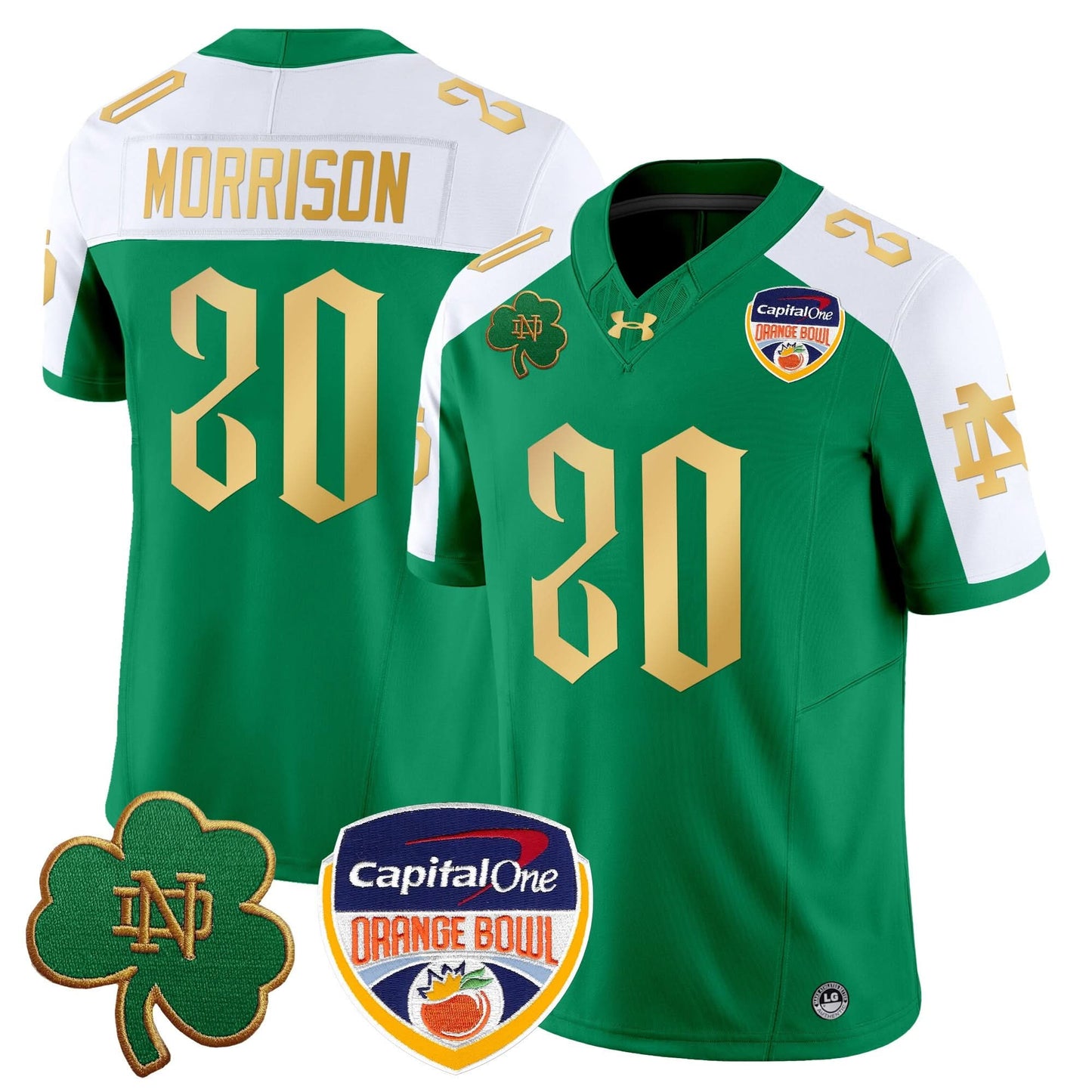Notre Dame Fighting Irish 2024 Orange Bowl Patch Vapor Limited Jersey V2 - All Stitched