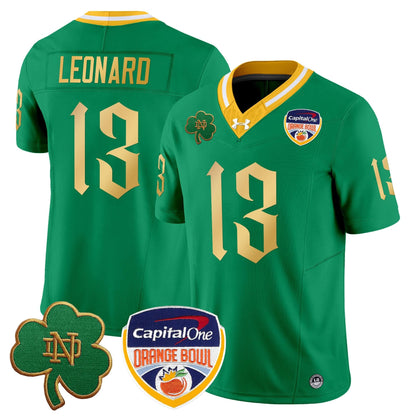 Notre Dame Fighting Irish 2024 Orange Bowl Patch Vapor Limited Jersey V2 - All Stitched