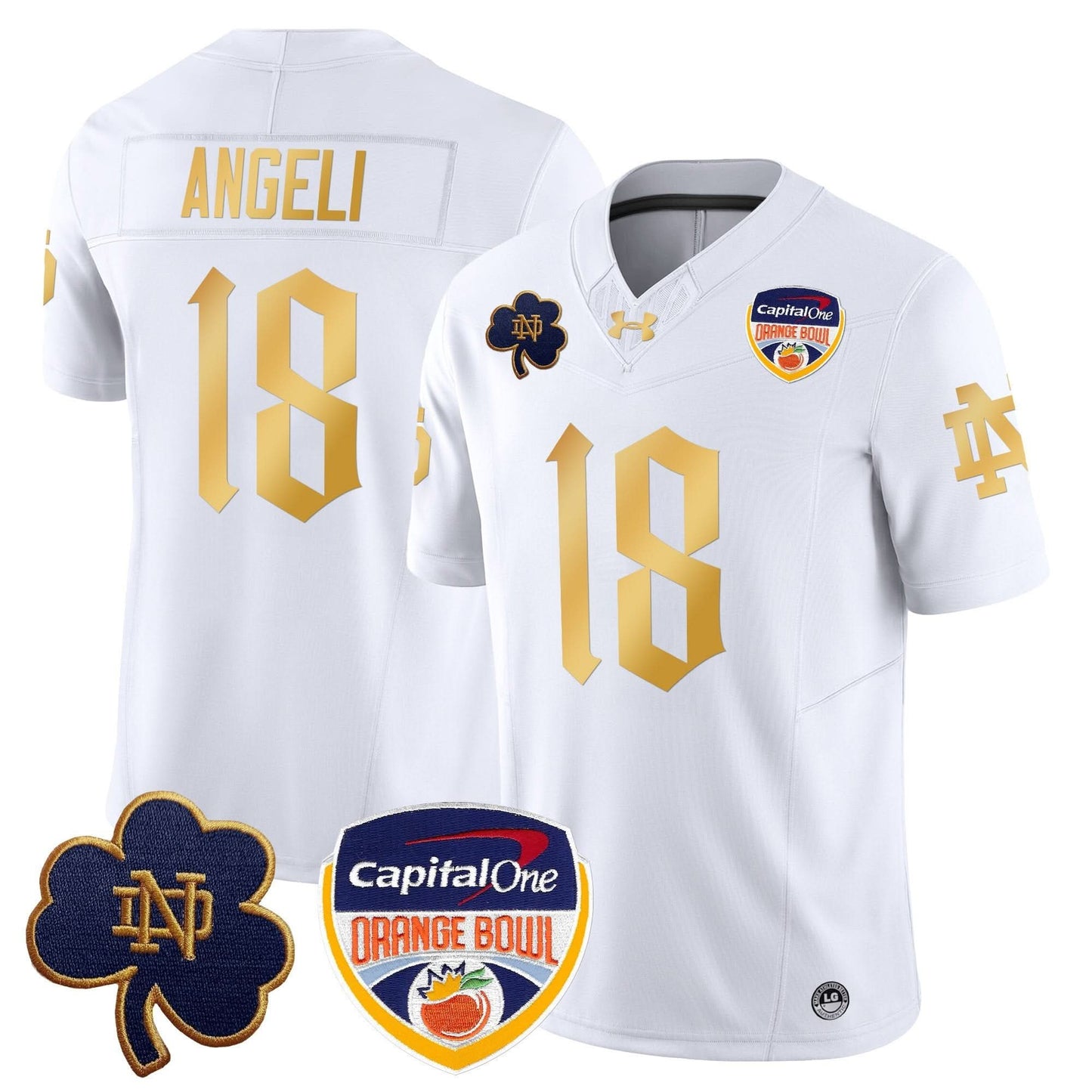 Notre Dame Fighting Irish 2024 Orange Bowl Patch Vapor Limited Jersey V2 - All Stitched