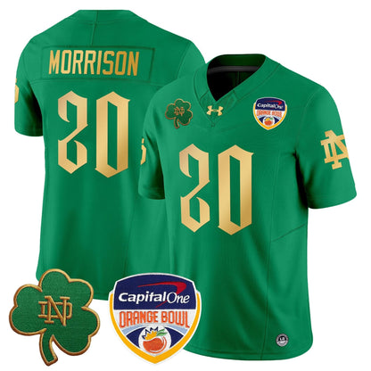 Notre Dame Fighting Irish 2024 Orange Bowl Patch Vapor Limited Jersey V2 - All Stitched