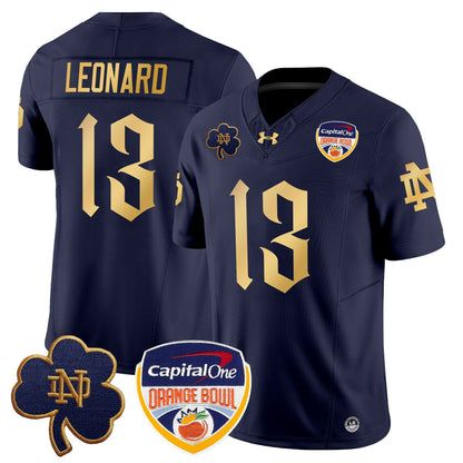 Notre Dame Fighting Irish 2024 Orange Bowl Patch Vapor Limited Jersey V2 - All Stitched
