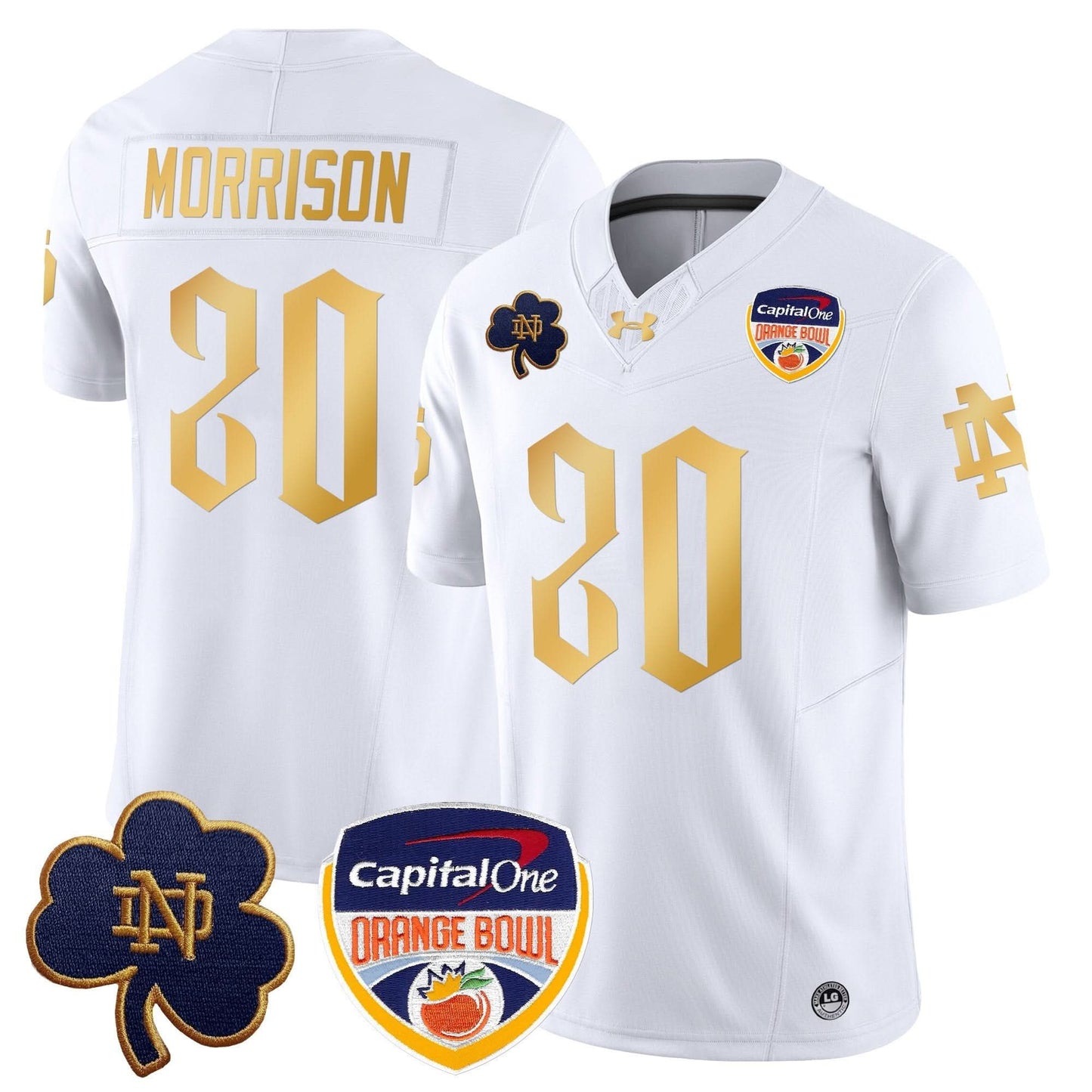 Notre Dame Fighting Irish 2024 Orange Bowl Patch Vapor Limited Jersey V2 - All Stitched