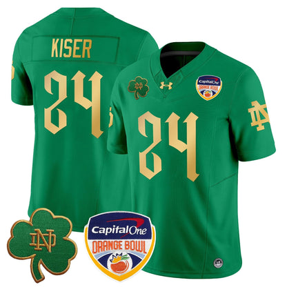 Notre Dame Fighting Irish 2024 Orange Bowl Patch Vapor Limited Jersey V2 - All Stitched