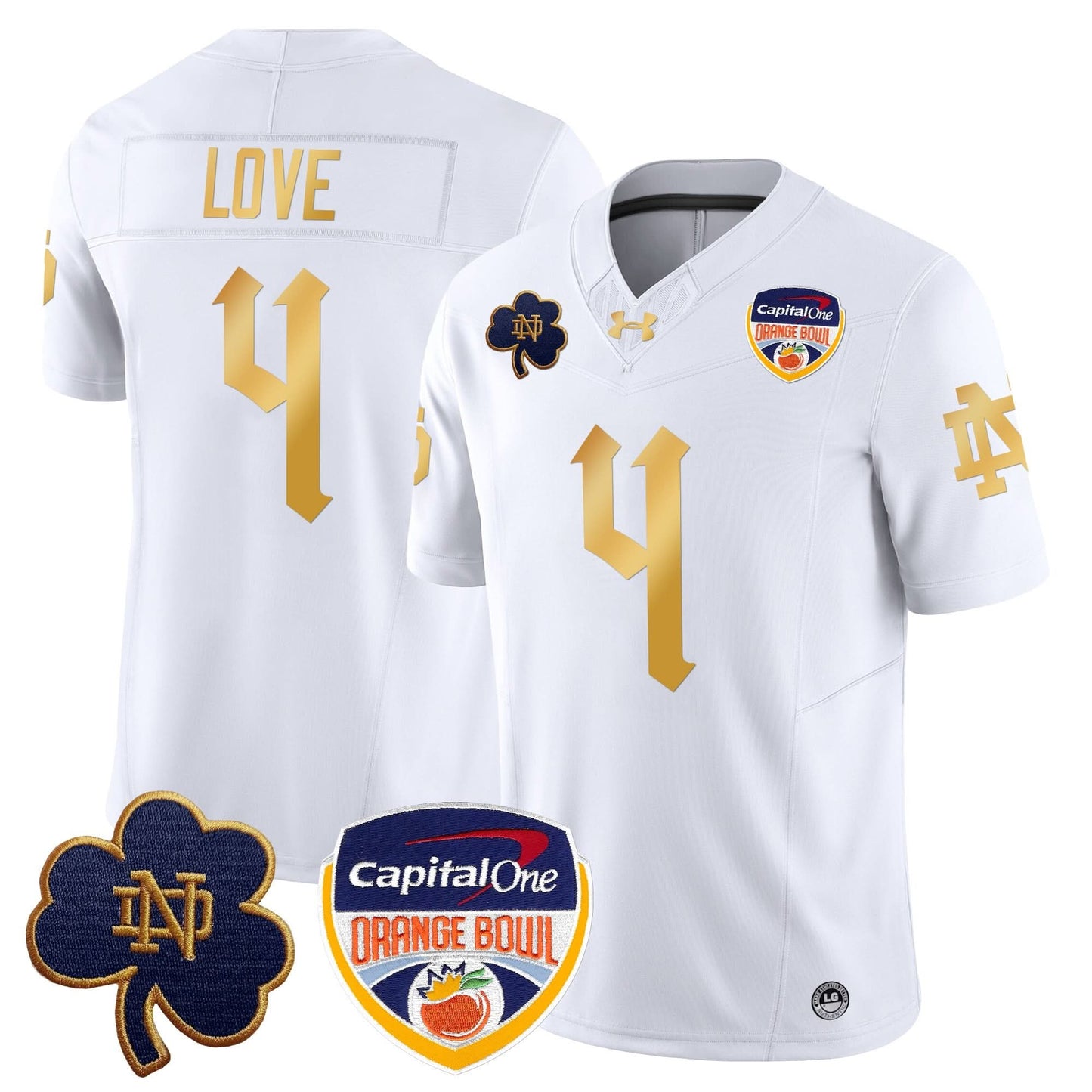 Notre Dame Fighting Irish 2024 Orange Bowl Patch Vapor Limited Jersey V2 - All Stitched