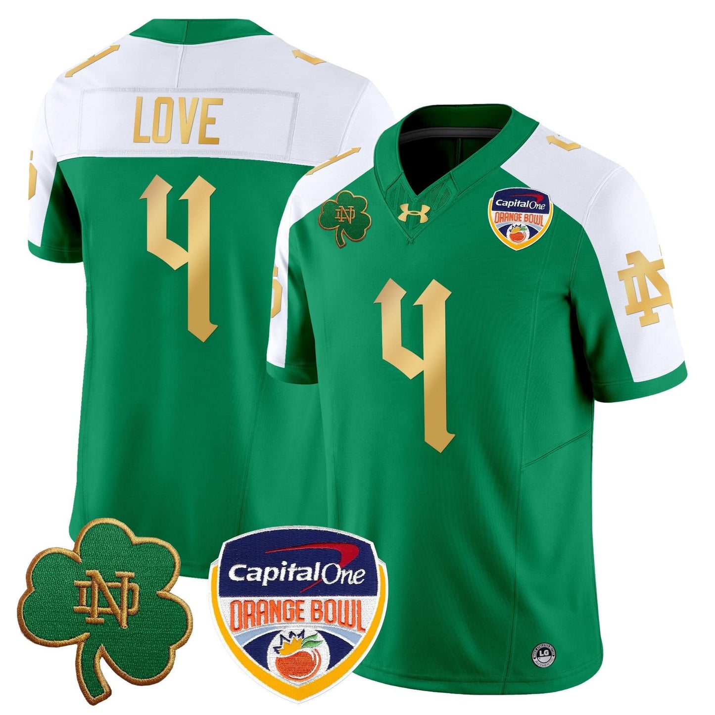 Notre Dame Fighting Irish 2024 Orange Bowl Patch Vapor Limited Jersey V2 - All Stitched