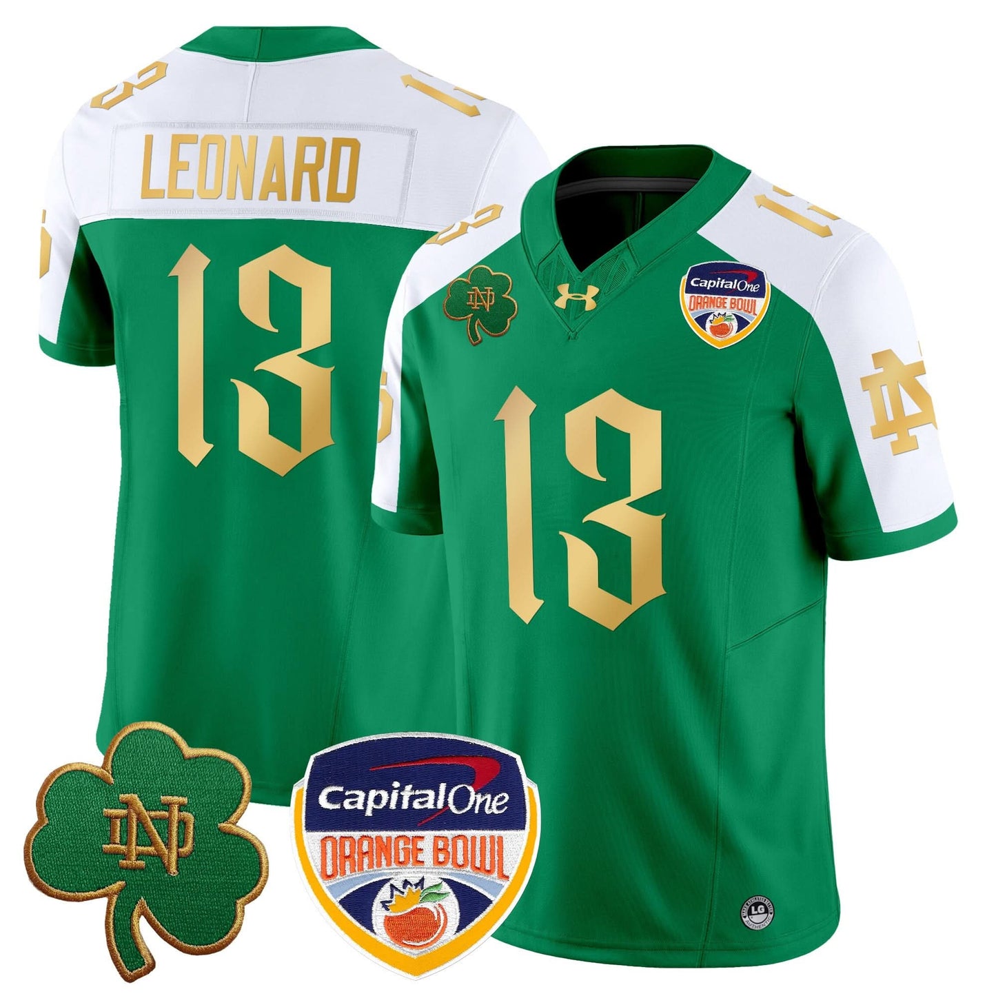 Notre Dame Fighting Irish 2024 Orange Bowl Patch Vapor Limited Jersey V2 - All Stitched