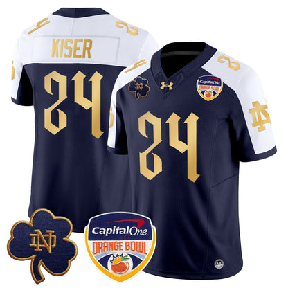 Notre Dame Fighting Irish 2024 Orange Bowl Patch Vapor Limited Jersey V2 - All Stitched