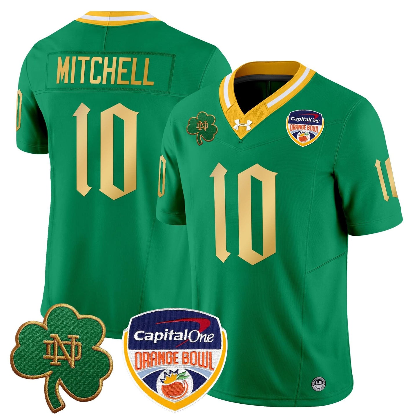 Notre Dame Fighting Irish 2024 Orange Bowl Patch Vapor Limited Jersey V2 - All Stitched